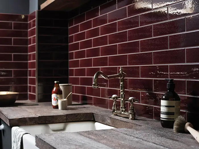 Wandtegels Rood 6 x 24 | 798-187 | Jan Groen Tegels