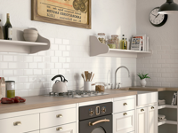 Wandtegel El Barco Biselado Blanco Brillo 10 x 20 | 237-889 | Jan Groen Tegels