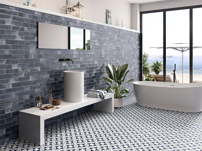 Wandtegel El Barco Vogue Denim 6 x 20 | 904-002 | Jan Groen Tegels