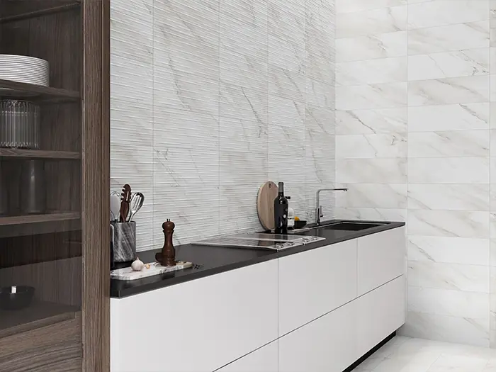 Wandtegel El Barco Kore Blanco Mate 20 x 60 | 425-325 | Jan Groen Tegels