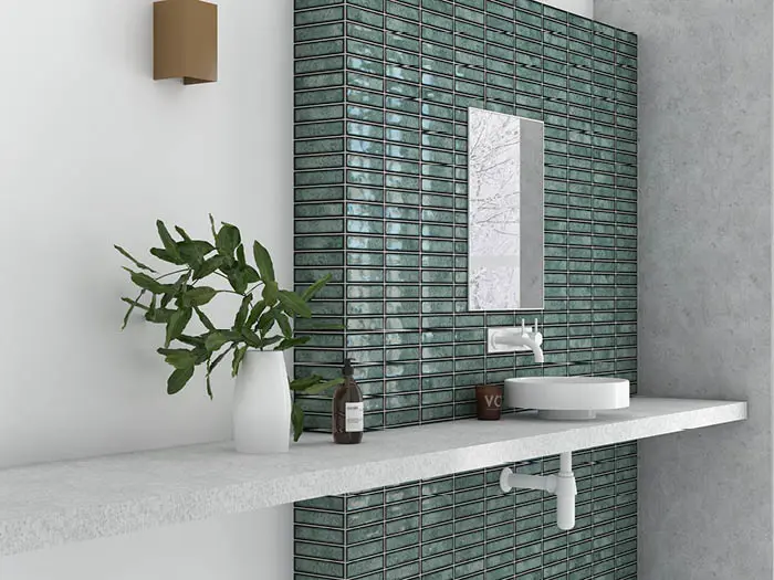 Mozaiektegel El Barco Domino Verde 15 x 30 | 276-230 | Jan Groen Tegels