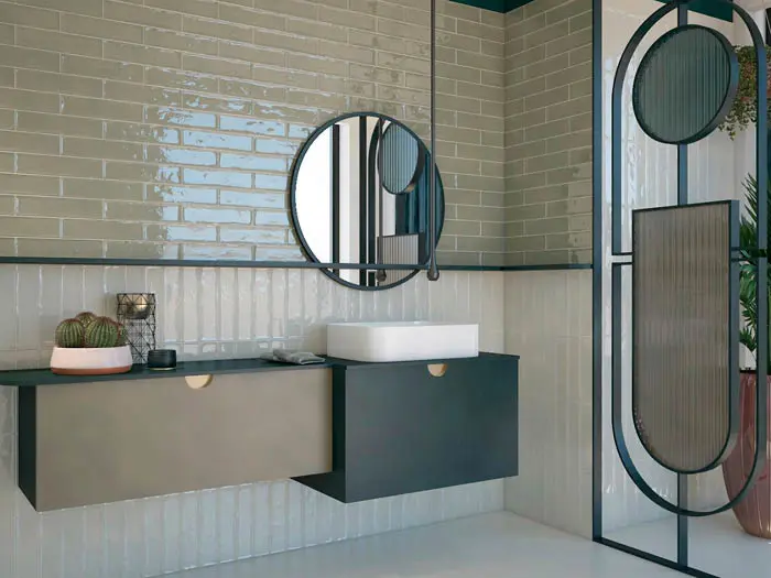 Wandtegel El Barco Artistic Bone Brillo 7,5 x 30 | 619-032 | Jan Groen Tegels