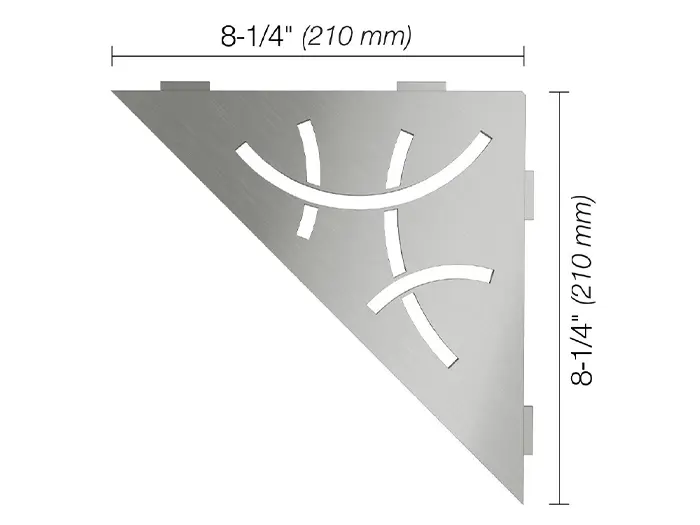 Schluter Shelf E S1 Curve RVS geborsteld | 969-416 | Jan Groen Tegels