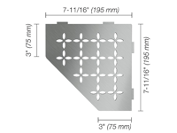 Schluter Shelf E S2 Floral RVS geborsteld | 183-833 | Jan Groen Tegels