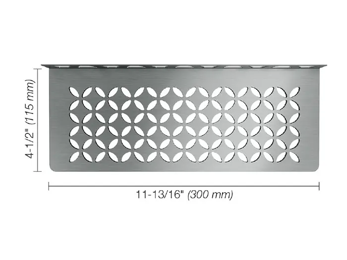 Schluter Shelf W S1 Floral RVS geborsteld | 369-740 | Jan Groen Tegels