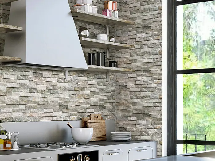 Wandtegel Keradom Rock Green 7,5 x 38,5 | 333-682 | Jan Groen Tegels