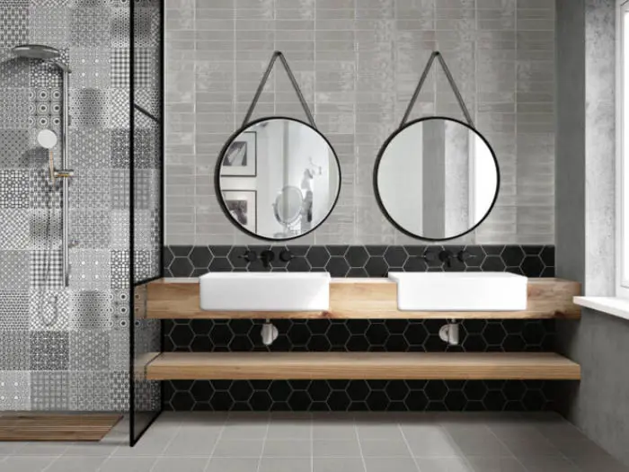 Wandtegel Keradom Estagona Colors Black 15 x 17,3 | 207-566 | Jan Groen Tegels