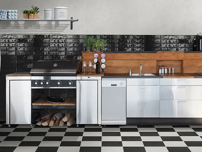 Wandtegel Keradom MAC3 Black Gloss 6 x 25 | 994-062 | Jan Groen Tegels