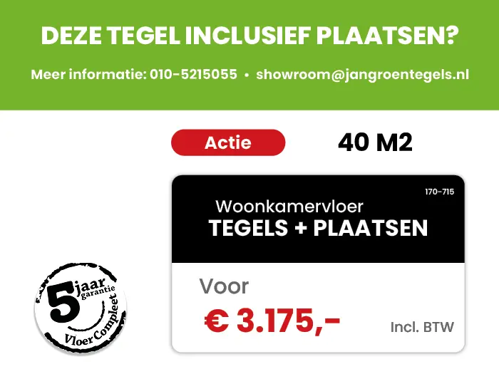 Vloertegel Argenta Storm Cloud Rect 60 x 60 | 170-715 | Jan Groen Tegels