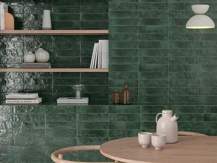 Wandtegels Groen 7 x 28 | 835-242 | Jan Groen Tegels