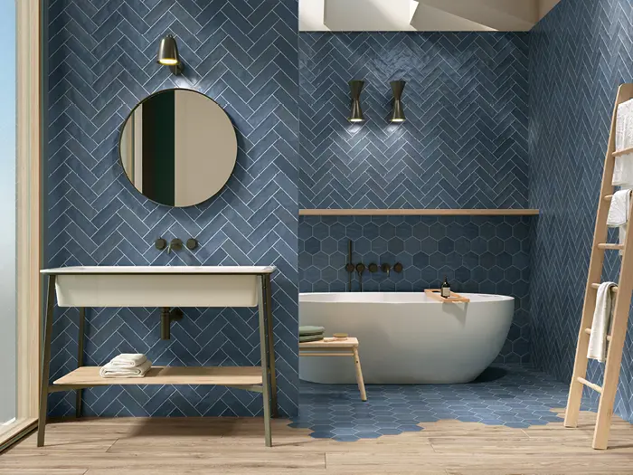 Wandtegels Blauw 6.5 x 20 | 853-899 | Jan Groen Tegels