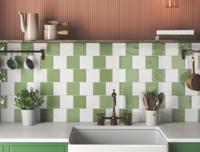 wandtegel Dune Meknes Verde 12,5 x 12,5 | 014-556 | Jan Groen Tegels