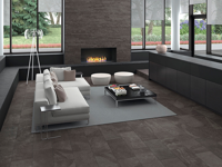 Vloertegel Aleluia Mustang Slate Black Rect 29,5 x 59,2 | 910-499 | Jan Groen Tegels