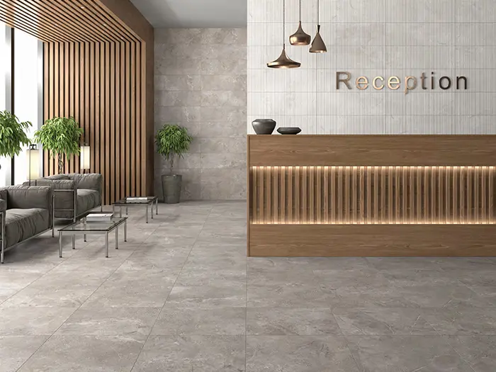 Wandtegel Aleluia Stone Age Grey Satin Ret 30 x 90 | 740-262 | Jan Groen Tegels