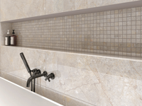 Wandtegel Aleluia Stone Age Greige Satin Ret 30 x 90 | 802-088 | Jan Groen Tegels