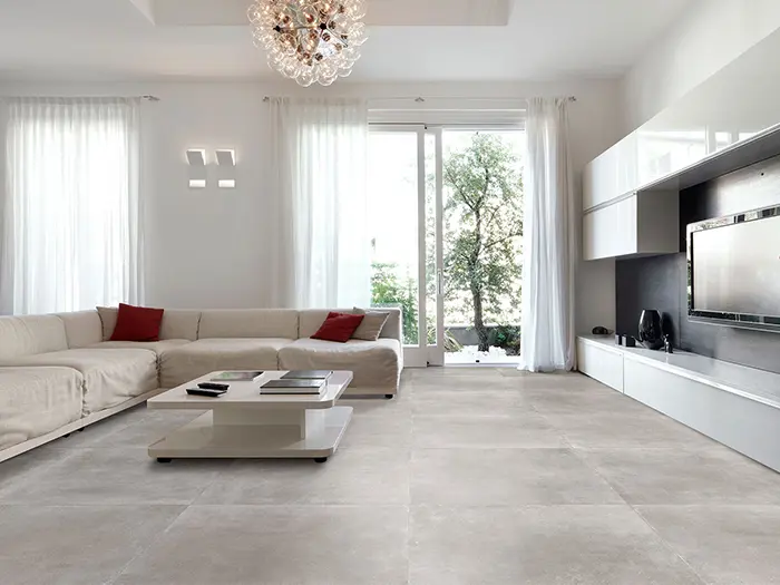 Vloertegel Flaminia Space Ash Rect 90 x 90 | 394-743 | Jan Groen Tegels