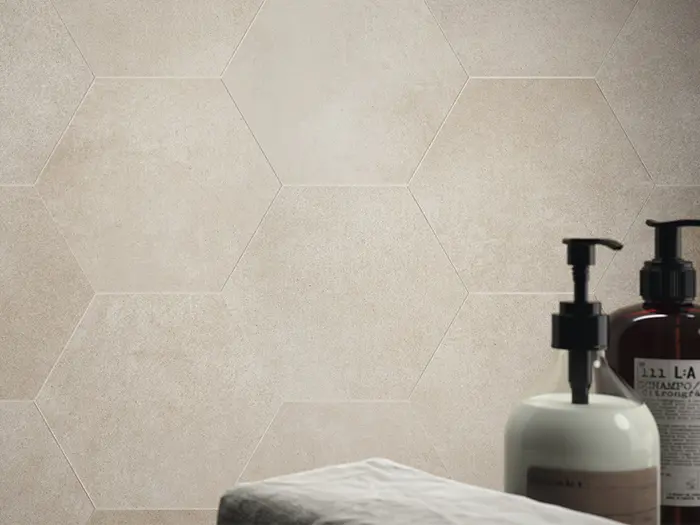 Vloertegel Ape He x awork B Taupe 21 x 18,2 | 274-690 | Jan Groen Tegels