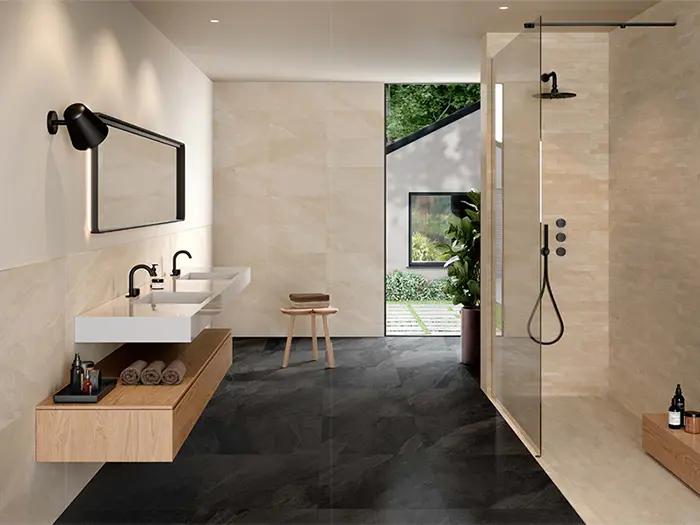 Vloertegel Saime Titano Antracite Nat Rett 60 x 60 | 749-558 | Jan Groen Tegels