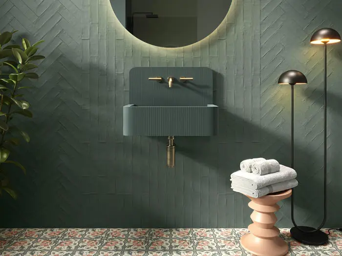 Wandtegels Groen 6.2 x 25 | 347-417 | Jan Groen Tegels