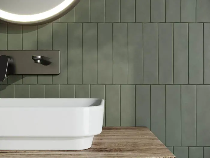 Wandtegels Groen 6.2 x 25 | 347-417 | Jan Groen Tegels