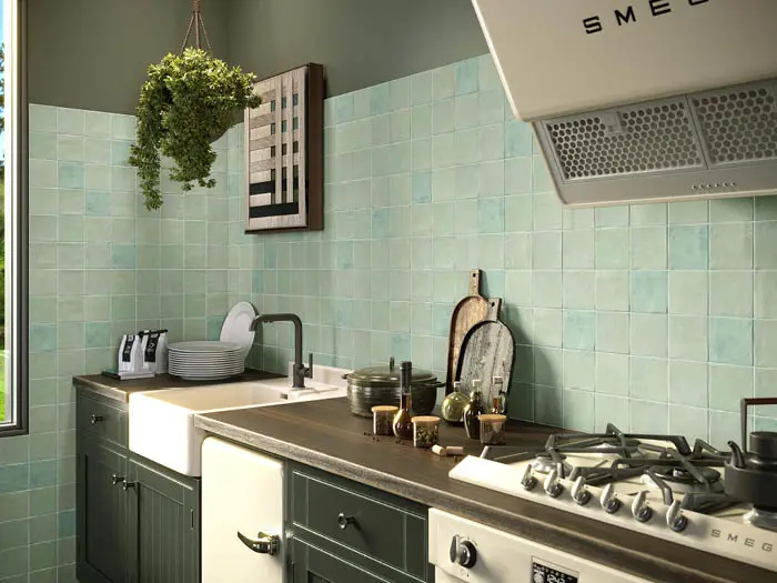 Wandtegels Groen 10 x 10 | 442-059 | Jan Groen Tegels