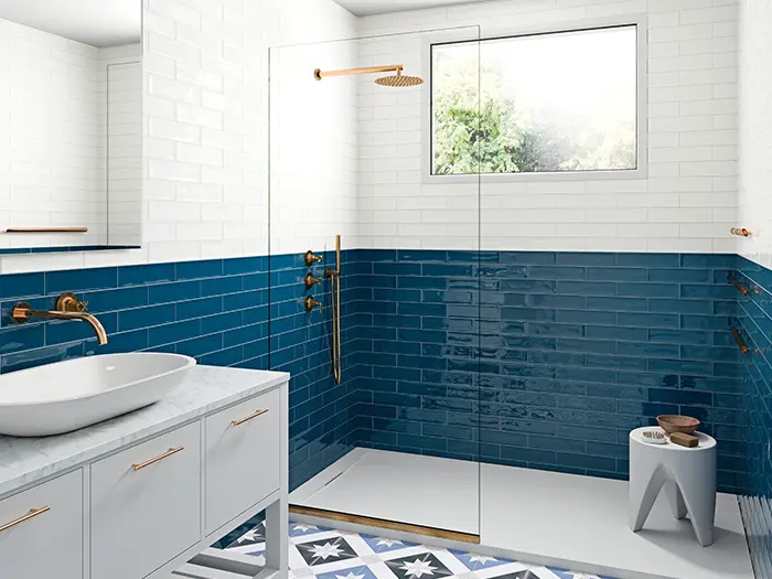 Wandtegels Blauw 7.5 x 30 | 298-677 | Jan Groen Tegels