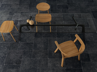 Vloertegel Ermes Pierre Bleue Noir 30 x 50  | 896-249 | Jan Groen Tegels