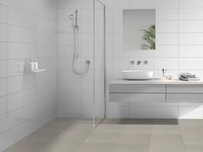 Vloertegel Motto by Mosa T1B01A Form Light Grey 44,7 x 44,7 | 540-135 | Jan Groen Tegels