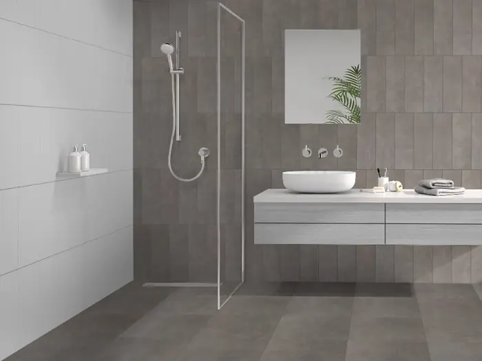 Vloertegel Motto By Mosa T1B04A Form Brown Grey 44,7 x 44,7 | 867-985 | Jan Groen Tegels