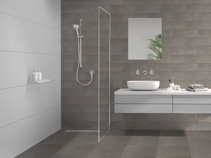 Vloertegel Motto By Mosa T1B04A Form Brown Grey 14,7 x 44,7 | 652-374 | Jan Groen Tegels