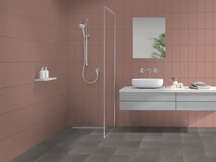 Vloertegel Motto By Mosa T1B04A Form Brown Grey 29,7 x 29,7 | 349-988 | Jan Groen Tegels