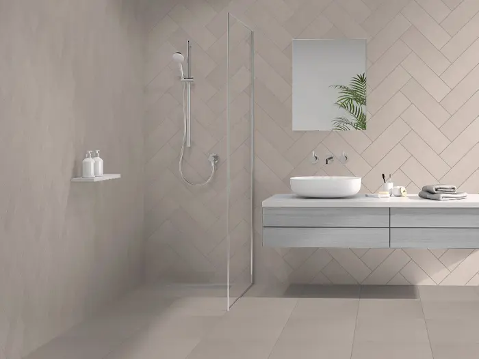 Vloertegel Motto By Mosa T1D02A Grain Beige 14,7 x 44,7 | 607-283 | Jan Groen Tegels