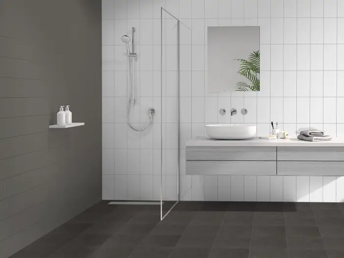 Vloertegel Motto By Mosa T1D04A Grain Dark Grey 29,7 x 29,7 | 209-579 | Jan Groen Tegels