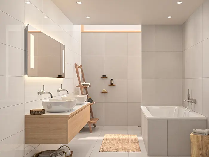 Wandtegel Motto By Mosa T2A01 Lake White Glans 29,7 x 59,7 | 169-341 | Jan Groen Tegels