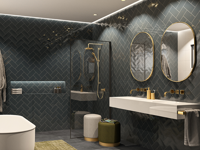 Wandtegel Motto By Mosa T2A10C Tide Dark Grey Glans 9,7 x 19,7 | 347-217 | Jan Groen Tegels