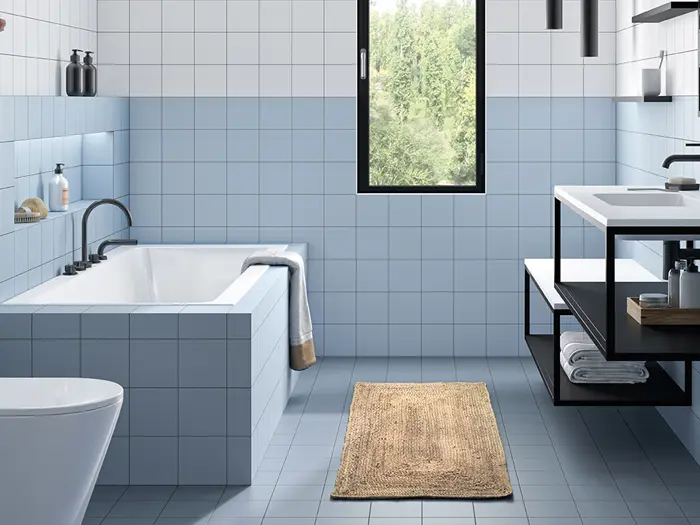 Vloertegel Motto By Mosa T0A03V / 75150V Clay Grey Blue 14,6 x 14,6 | 820-932 | Jan Groen Tegels