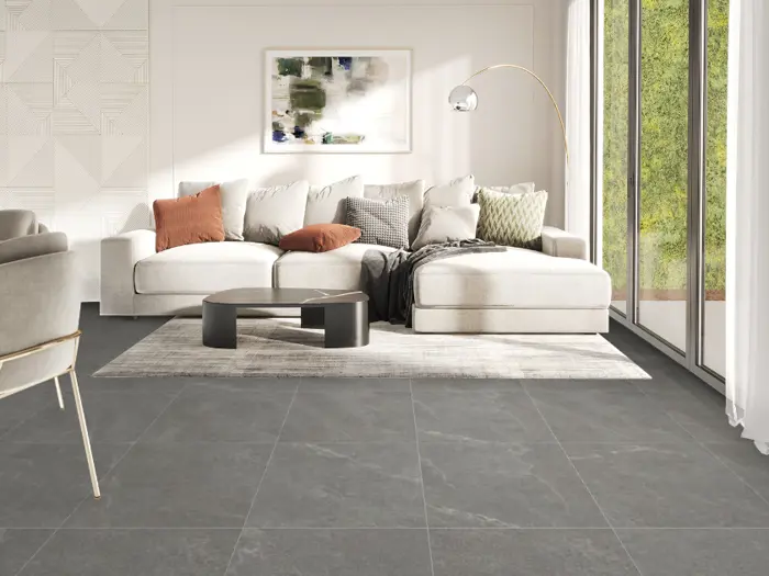 Vloertegel Motto by Mosa Vein Dark Grey 59,7 x 59,7 | 834-797 | Jan Groen Tegels