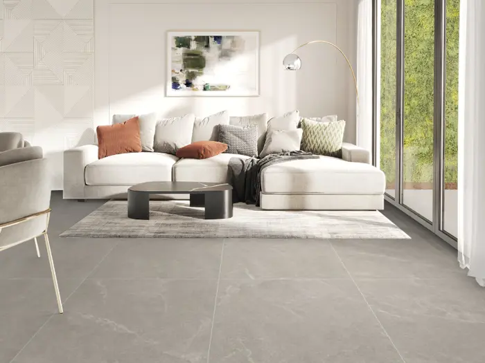 Vloertegel Motto by Mosa Vein Grey 89,7 x 89,7 | 757-810 | Jan Groen Tegels