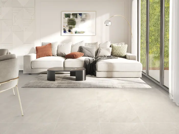 Vloertegel Motto by Mosa Shore Light Warm Grey 59,7 x 59,7 | 459-306 | Jan Groen Tegels