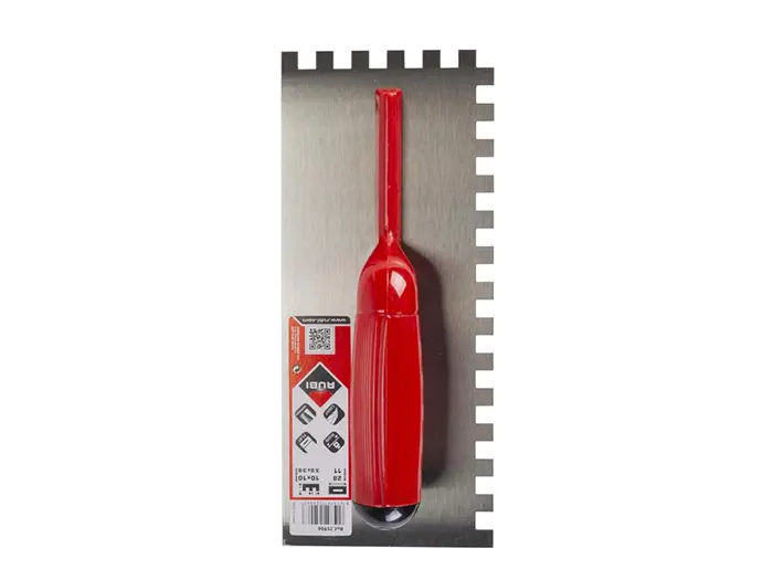 Tegelgereedschap Rubi Lijmspaan Roestvrij 28Cm 10x10Mm | 460-458 | Jan Groen Tegels