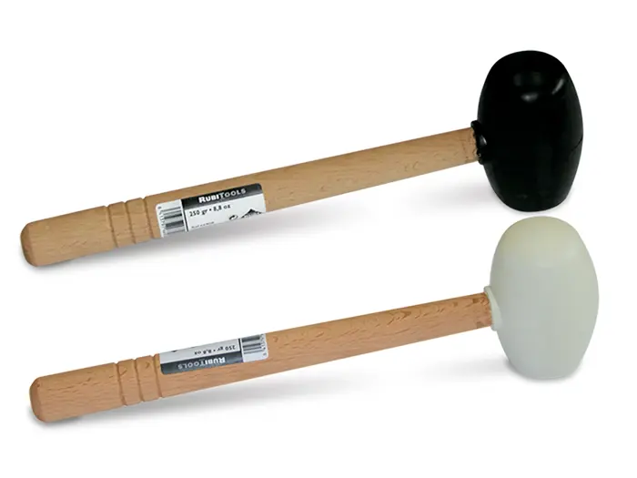 Tegelgereedschap Rubi Rubber Hamer Wit 250 Gr Rond | 882-097 | Jan Groen Tegels