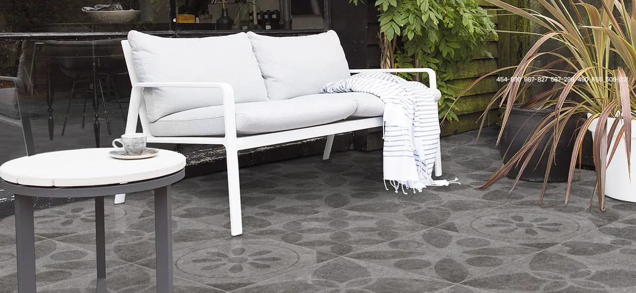 Advies verwerking keramische tegels | Tuintegels | Jan Groen Tegels | Patroon tuintegels op terras [454-930, 987-827, 587-298, 490-555, 508-221]